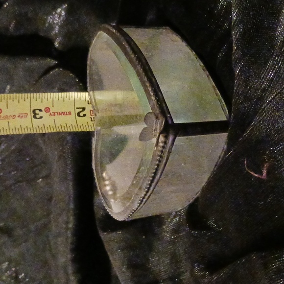 Stained Glass Heart Box for gift or jewelery, Pink iridescent, bevel, handmade - Picture 7 of 8